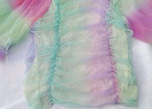 New Multi Colour  Crop Top ( Soft Net)