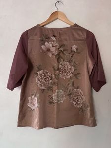 Brand New Floral Silk Top