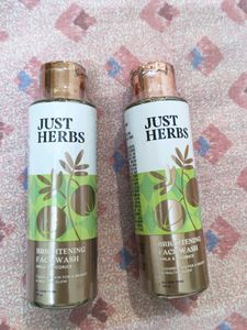 Just Herbs Brightening Face Wash (2x100ml)