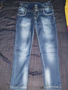 Stylish High Waist Denim Jeans