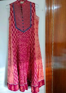Neeru's Red Anarkali Suit
