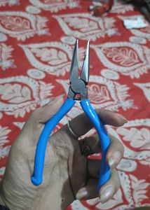 Blue Handle Long Nose Pliers