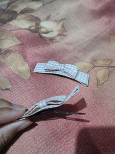 Pair Of Pink Hair Clips