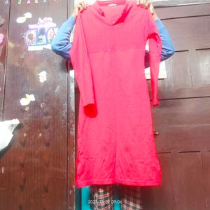 Tomato Red Woolen Kurti