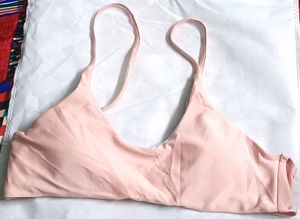 Soft Pink Bandeau Bikini Top