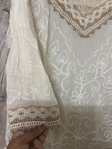 Embroidered Boho Style Kurta cum top