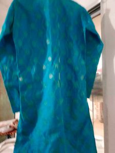 blue sherwani kurta