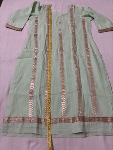 Mint Green Embroidered 3Pc Suit Set
