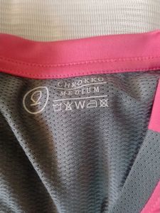 Pink &amp; Grey Athletic T-Shirt
