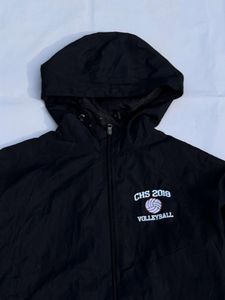 Navy Blue Volleyball Hooded Jacket