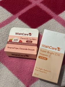 WishCare Lip Balm & Vitamin C Serum