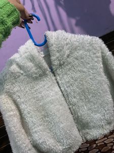Crop White Hoodie