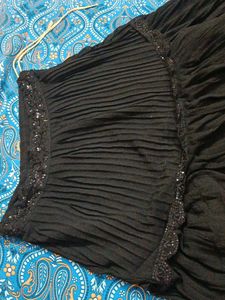 Black Sequin Lehanga Choli with dupatta