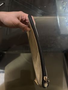Metallic Silver Pouch