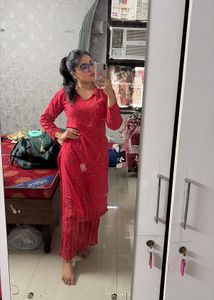 Beautiful Red Kurta Set