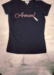Armani Jeans Dark Blue Graphic T-Shirt