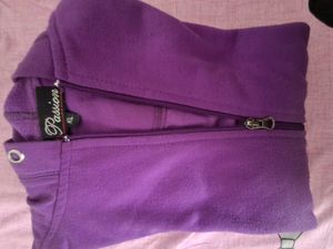 Purple Fleece Zippered Top