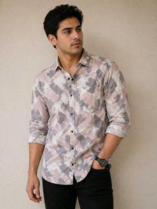 Abstract Print Men's Shirt