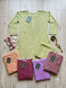 HEAVY EMBROIDERY REYON CHIKANKARI CO-ORD SET