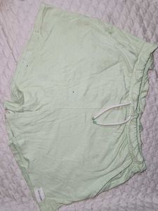 Light Green Paperbag Waist Shorts