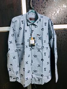 Printed Cotton Shirt, New With Tag