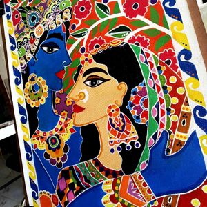 Krishna Radha Painting