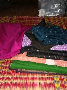 Assorted  blouse Fabric Pieces(17)