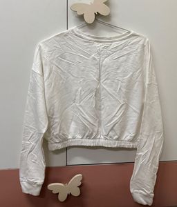 White Cropped "FIND ME ON INSTAGRAM" Top