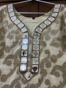 Gold Tone Kurti and skirt