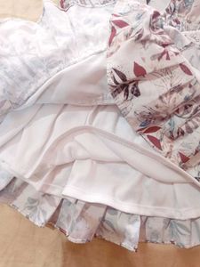 Floral Ruffle Skirt &amp; Crop Top Set