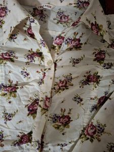 Floral Print Button-Up Shirt