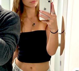go-to basic black tube top