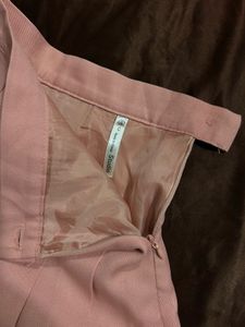 baby pink tennis skirt with pleats