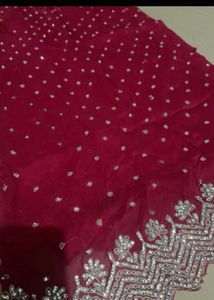 Embellished Magenta Suit