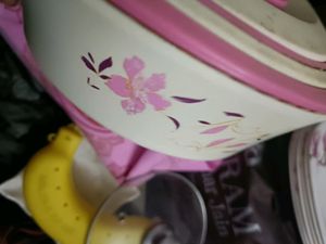 Nayasa Off White Printed Steel Casserole