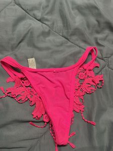 Hot Pink Crochet Bikini Bottom