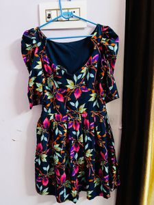 Floral Print mini Dress New