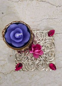 Decorative Rose Candle Holder