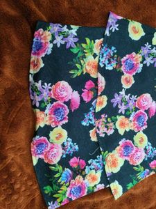 Floral Dress with Black Top