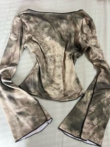 Savana Boho Tie-Dye Bell Sleeve Top
