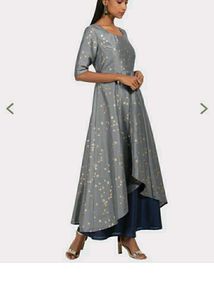 FINAL PRICE  Indya Grey Foil Layered DoubleLayer