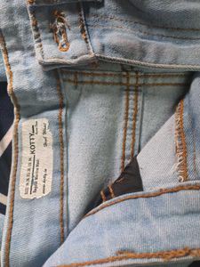 Light Wash Wide Leg Denim Jeans