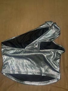 Metallic URBANIC One-Shoulder Party Top