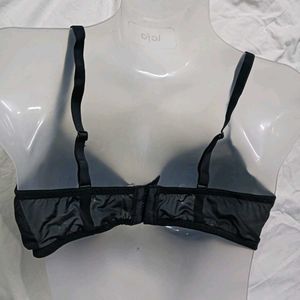 🪔 Elegant Black Sheer Detail Bra