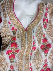 heavy embroidered kurta set
