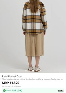 Cozy Plaid Shacket Jacket