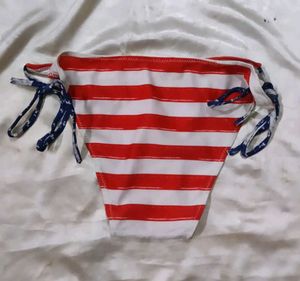 American Flag Bikini Top panty set