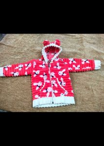 Cute Bunny Print Fleece Set