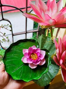 Handmade Lotus Leaf Decor | Perfect Pooja room