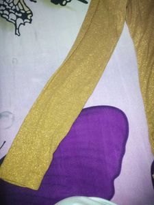 Sparkly Gold Long Sleeve Top